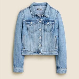 J. Crew Women's classic denim jacket in Bianca wash (XS)